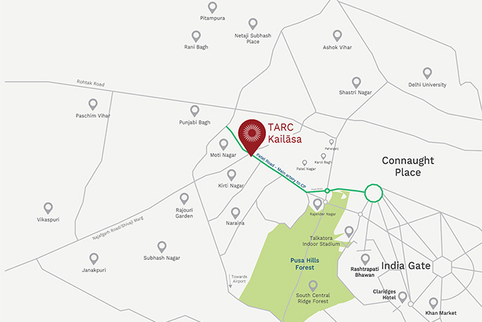 Location of Tarc Kailasa